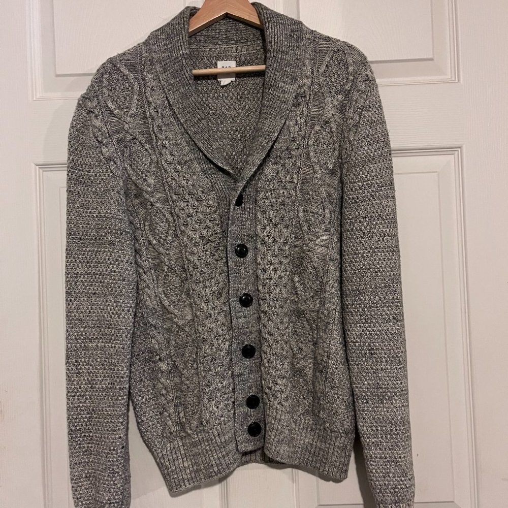 Gap Gray Knit Cardigan